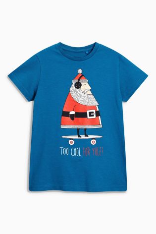 Blue Too Cool For Yule T-Shirt (3-16yrs)